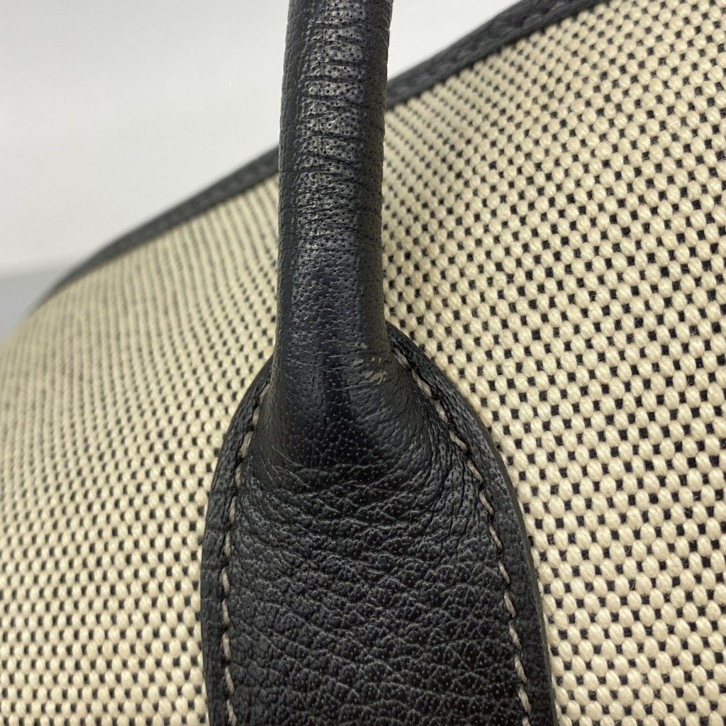 Hermes Tote Garden Party PM Toile Ash Black Beige Silver — view 9