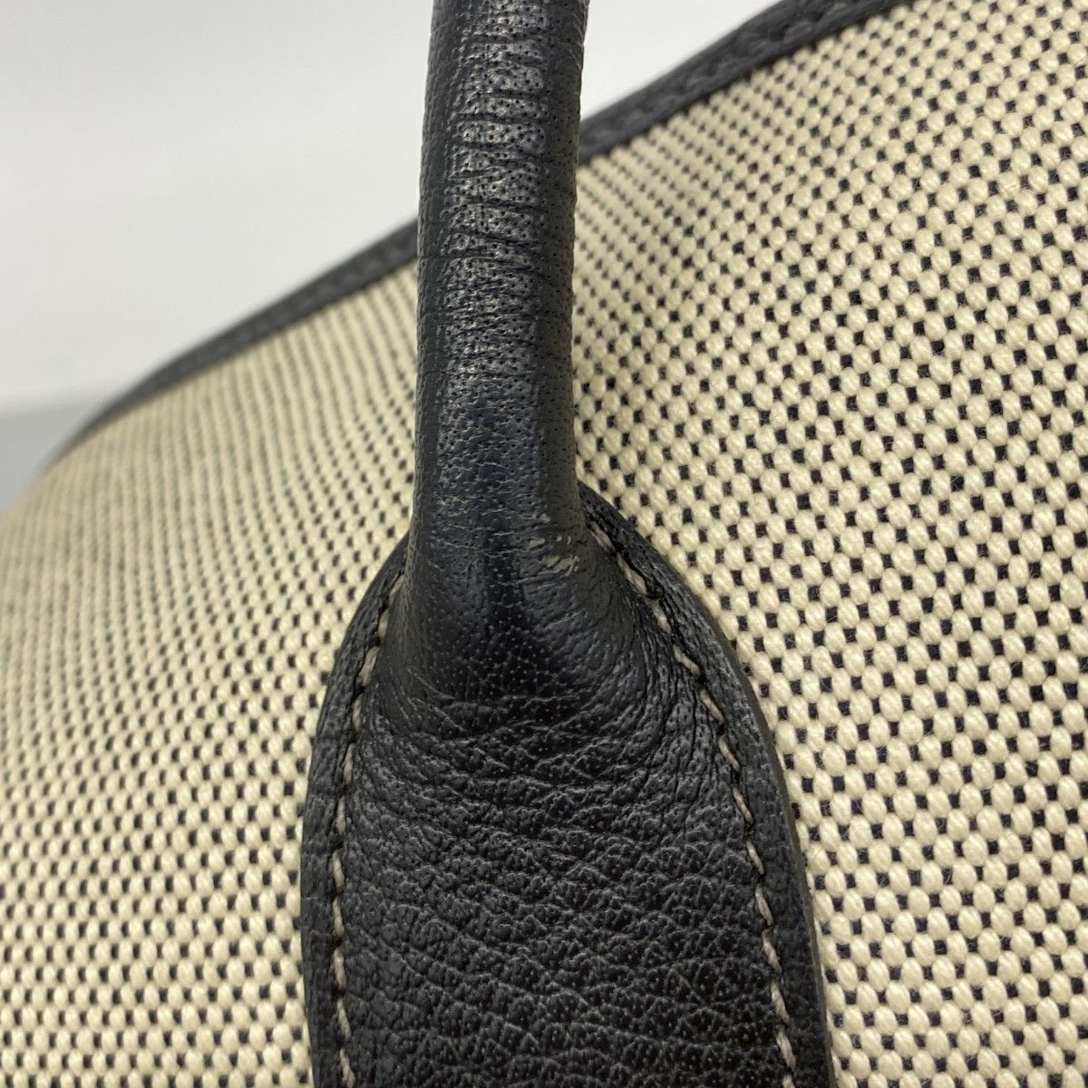 Hermes Tote Garden Party PM Toile Ash Black Beige Silver — view 9