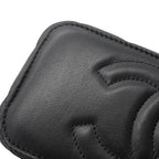 Chanel Chain Shoulder Bag Quilted CC Logo Vanity Case Lambskin Black — view 9