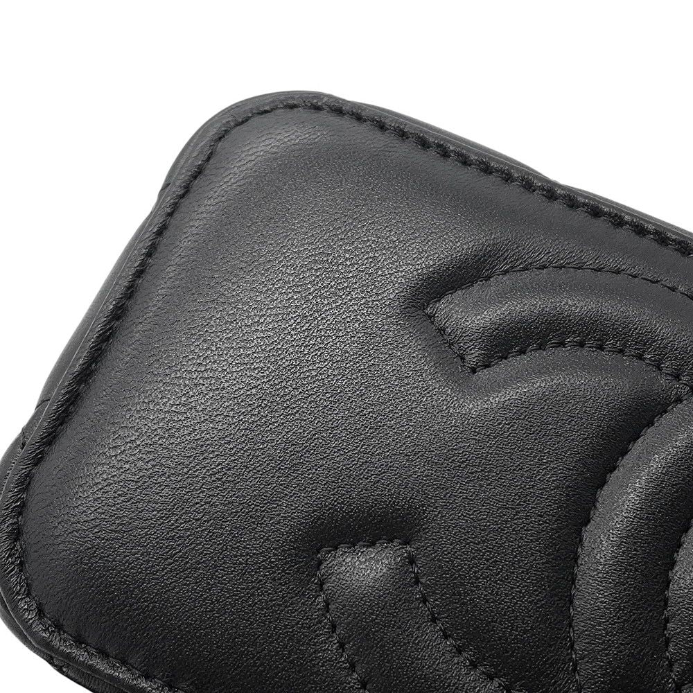 Chanel Chain Shoulder Bag Quilted CC Logo Vanity Case Lambskin Black — view 9