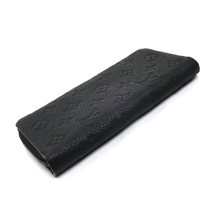 Louis Vuitton Zippy Wallet Vertical Zip Around Monogram Taurillon Black — view 2