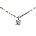 Tiffany & Co Solitaire Necklace Platinum Diamond