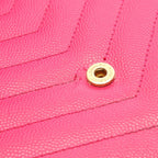 Saint Laurent Paris Shoulder Bag Cassandra Classic Pink Leather Envelope Chain — view 6