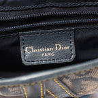Dior Saddle Bag Trotter Navy Canvas Leather — view 4