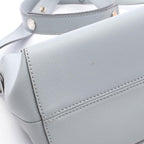 Fendi Handbag by the Way Medium 2-Way Light Blue Gray Beige Leather — view 7