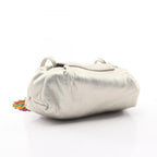 Loewe Shoulder Bag Fringe Silver Leather — view 2