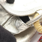 Loewe Shoulder Bag Fringe Silver Leather — view 5