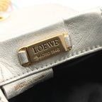 Loewe Shoulder Bag Fringe Silver Leather — view 4