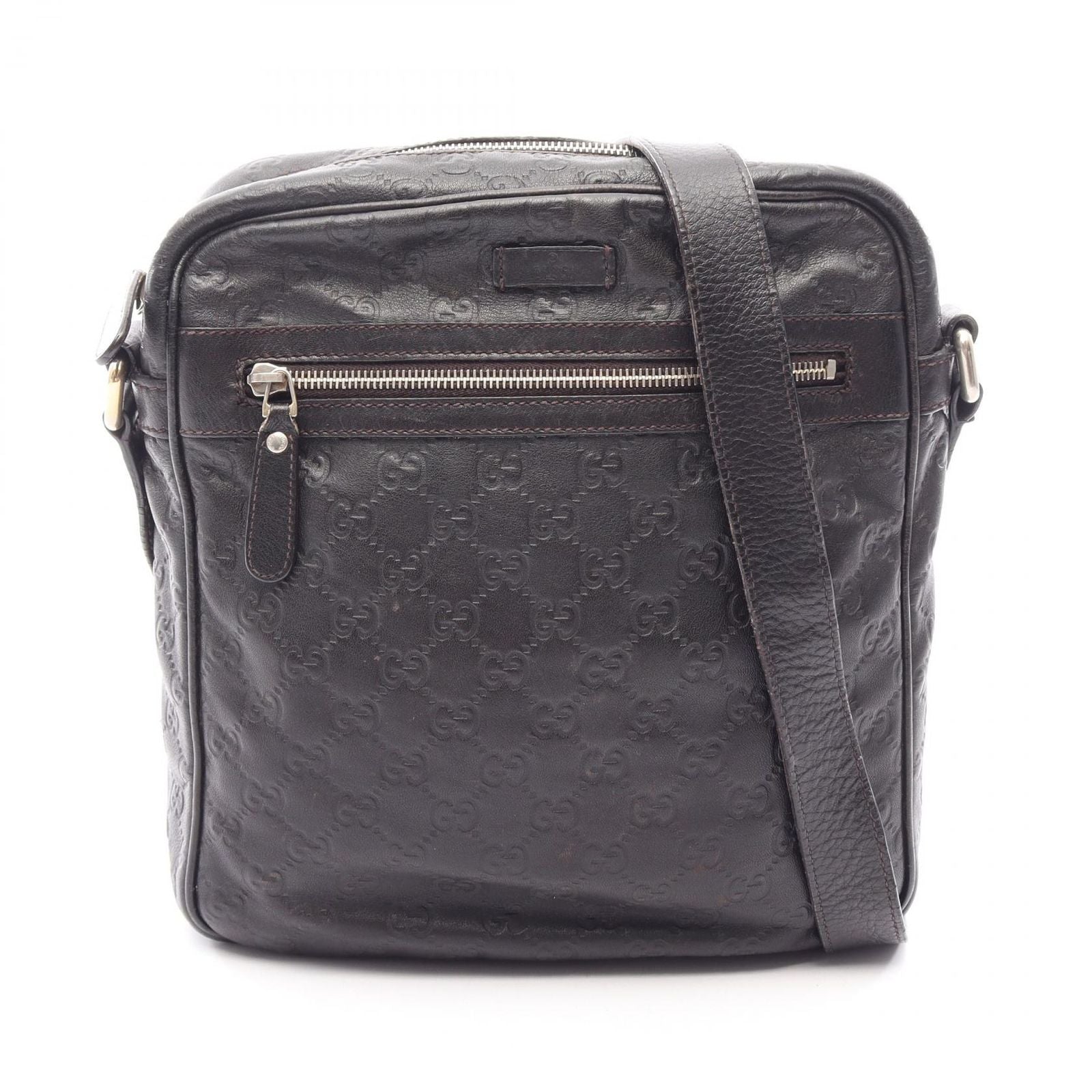 Gucci Shoulder Bag Guccissima Black Leather Guccissima