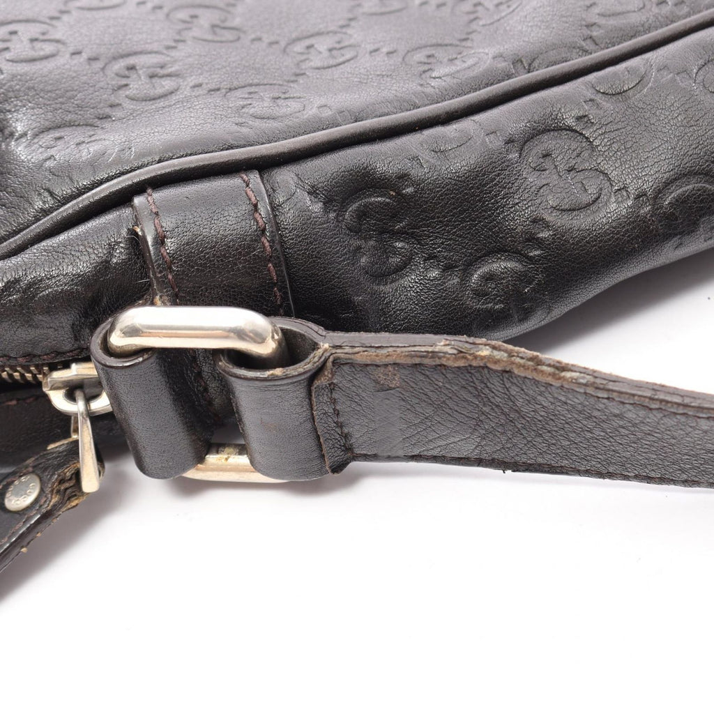 Gucci Shoulder Bag Guccissima Black Leather Guccissima — view 8