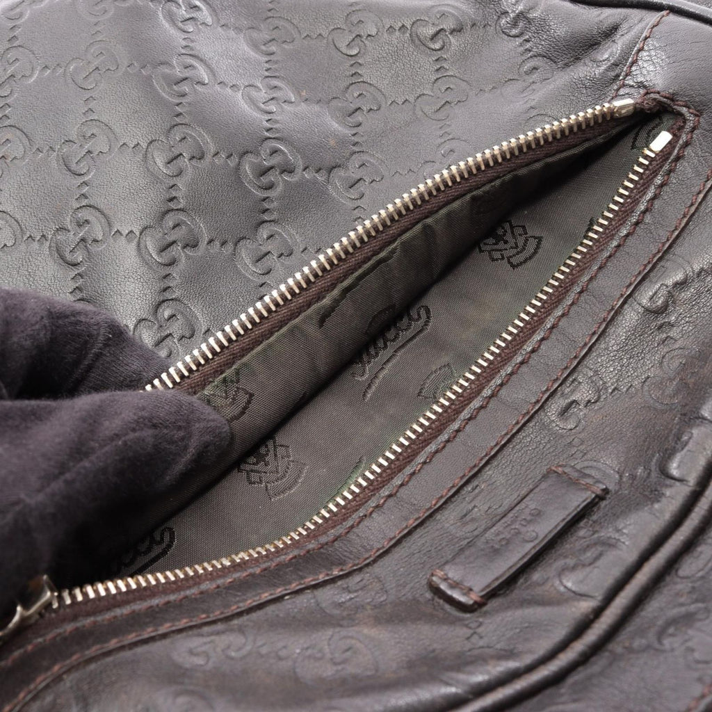 Gucci Shoulder Bag Guccissima Black Leather Guccissima — view 6