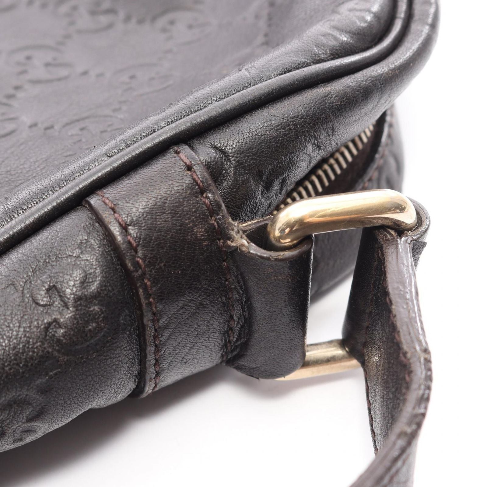 Gucci Shoulder Bag Guccissima Black Leather Guccissima — view 9