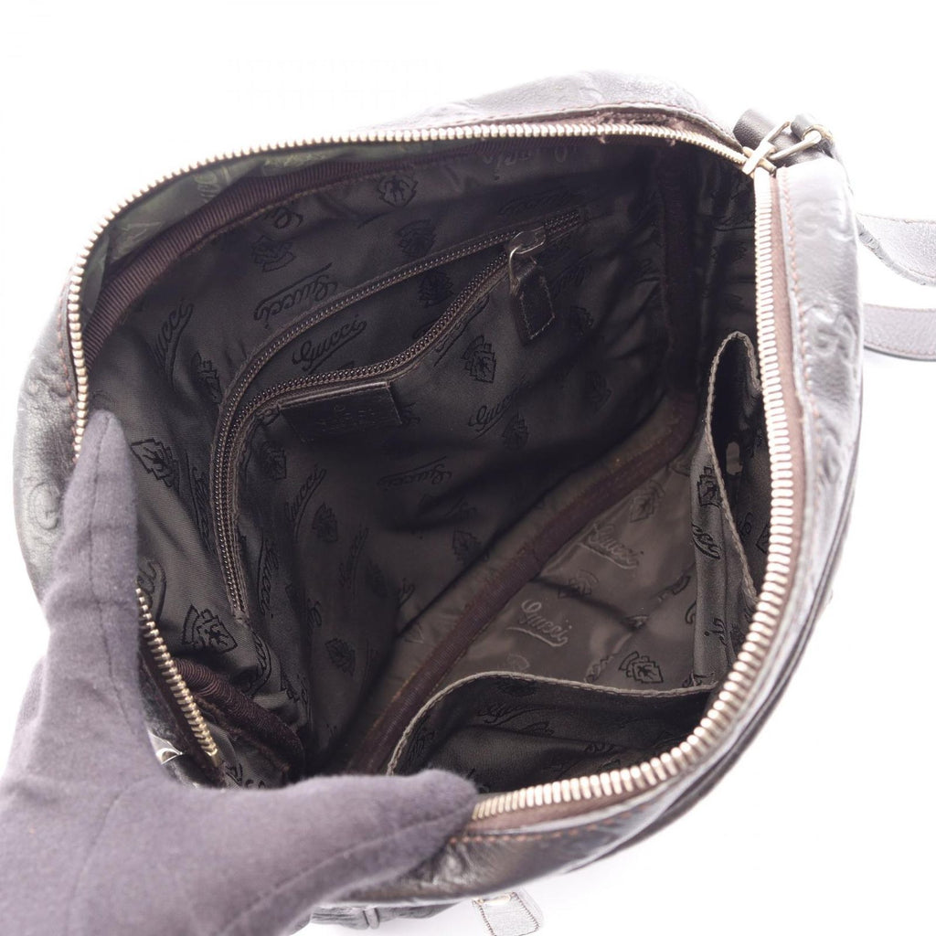 Gucci Shoulder Bag Guccissima Black Leather Guccissima — view 3