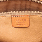 Celine Handbag Macadam Brown Dark Canvas Leather Boston — view 4