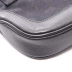 Gucci Shoulder Bag Jackie Webbing Line 001 Black Canvas Leather — view 8