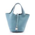 Hermes Handbag Picotin Lock PM New Blue Jean Leather