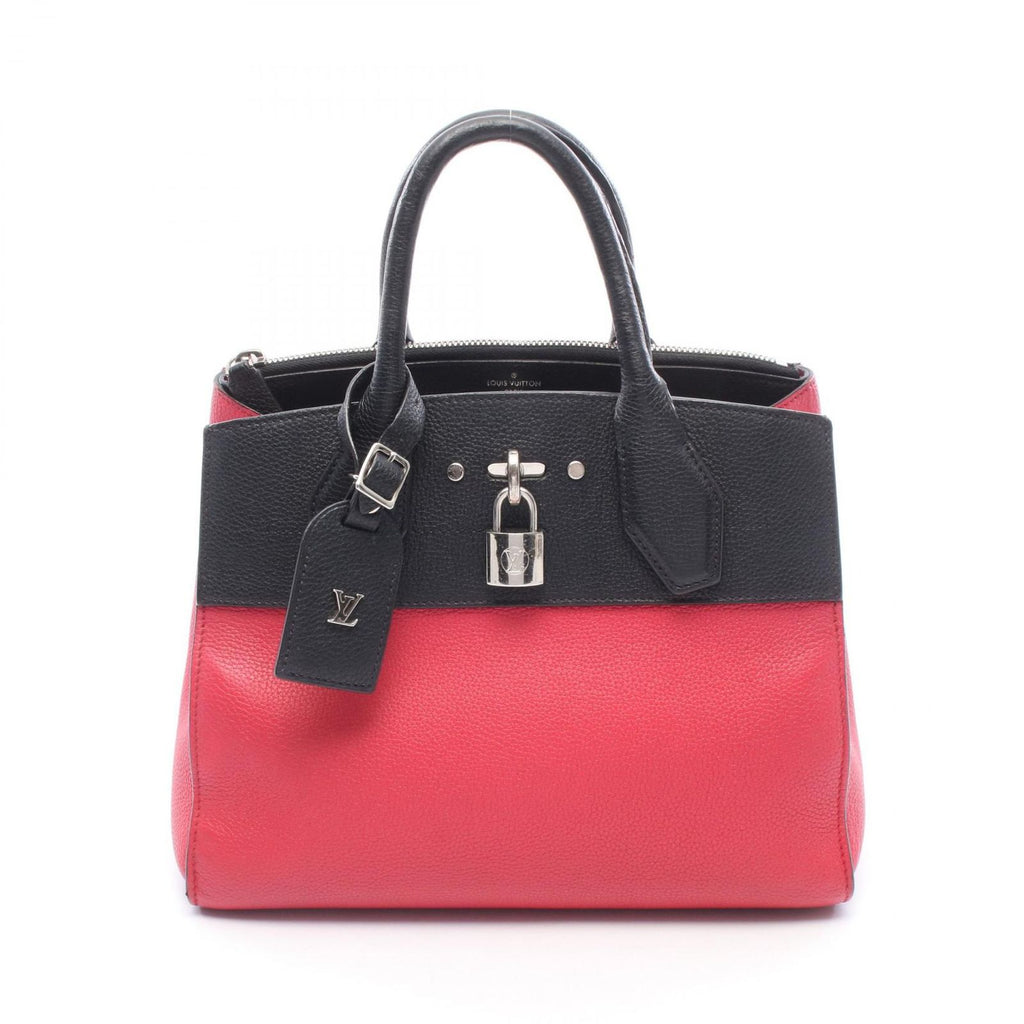 Louis Vuitton Handbag City Steamer PM Pink Noir Leather