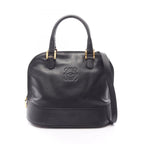 Loewe Handbag Anagram 2-Way Black Leather Hand
