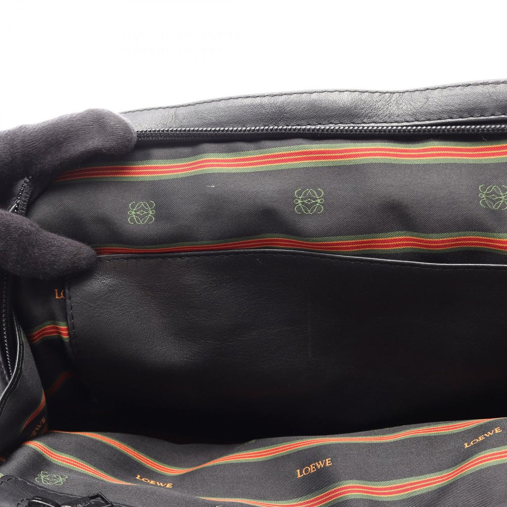 Loewe Handbag Anagram 2-Way Black Leather Hand — view 5