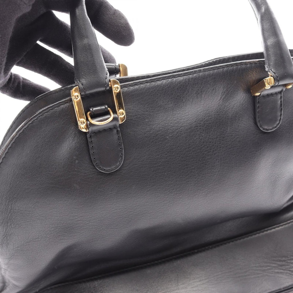 Loewe Handbag Anagram 2-Way Black Leather Hand — view 8