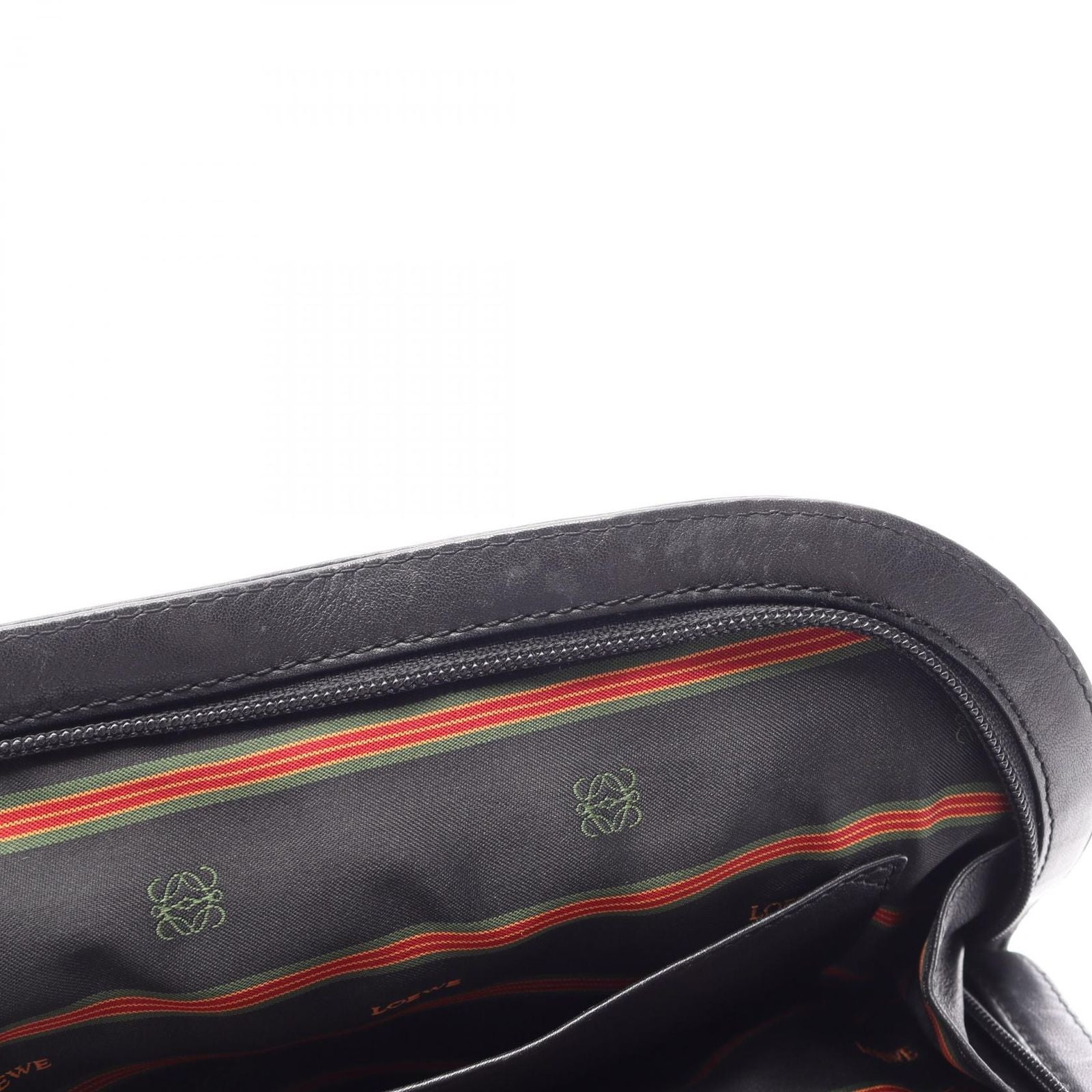 Loewe Handbag Anagram 2-Way Black Leather Hand — view 6
