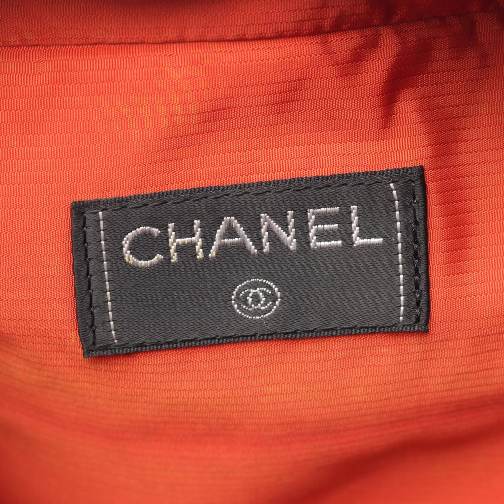 Chanel Boston Bag Vintage Travel Line Black White Nylon Mini — view 6