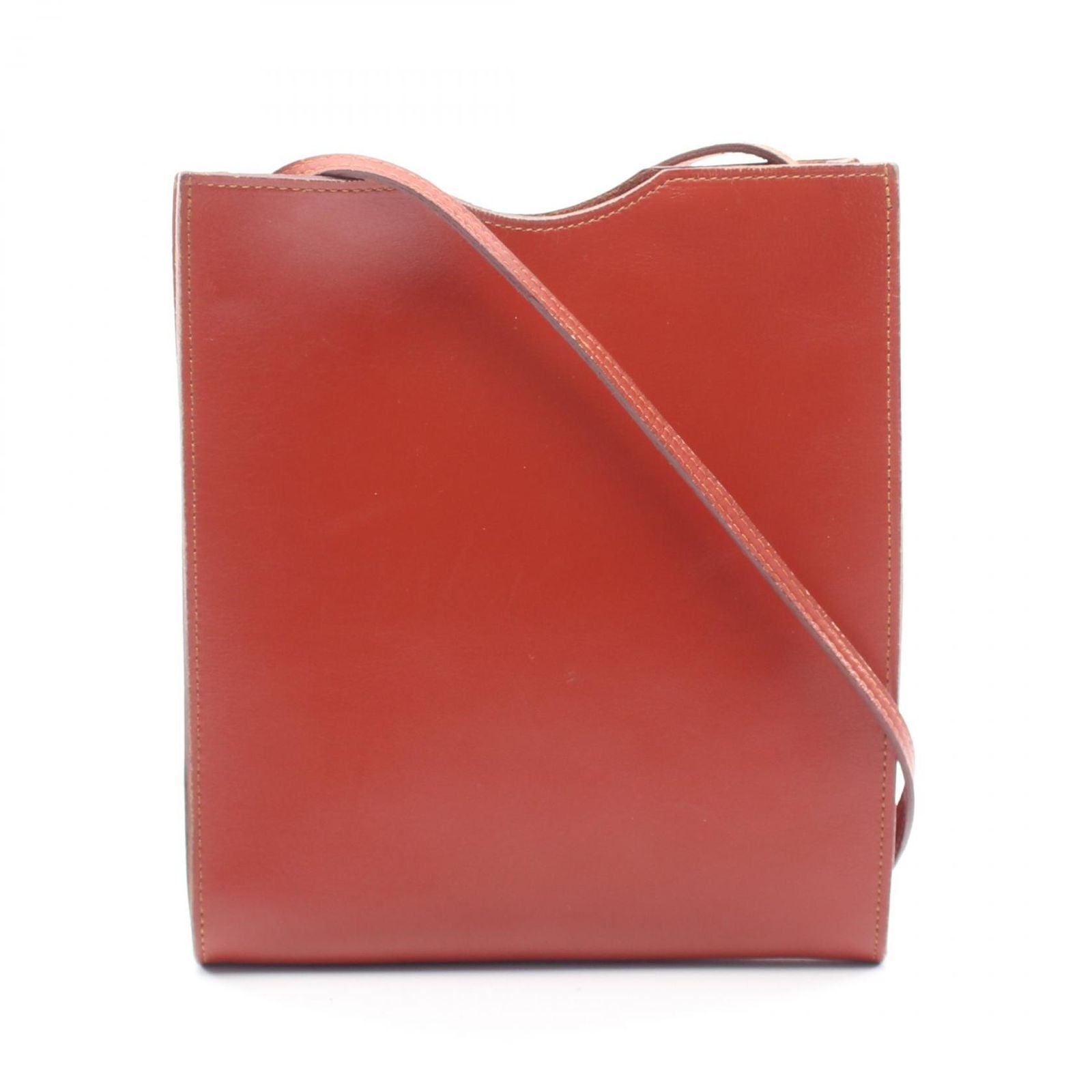 Hermes Shoulder Bag Omenitu Brick Brown Calf