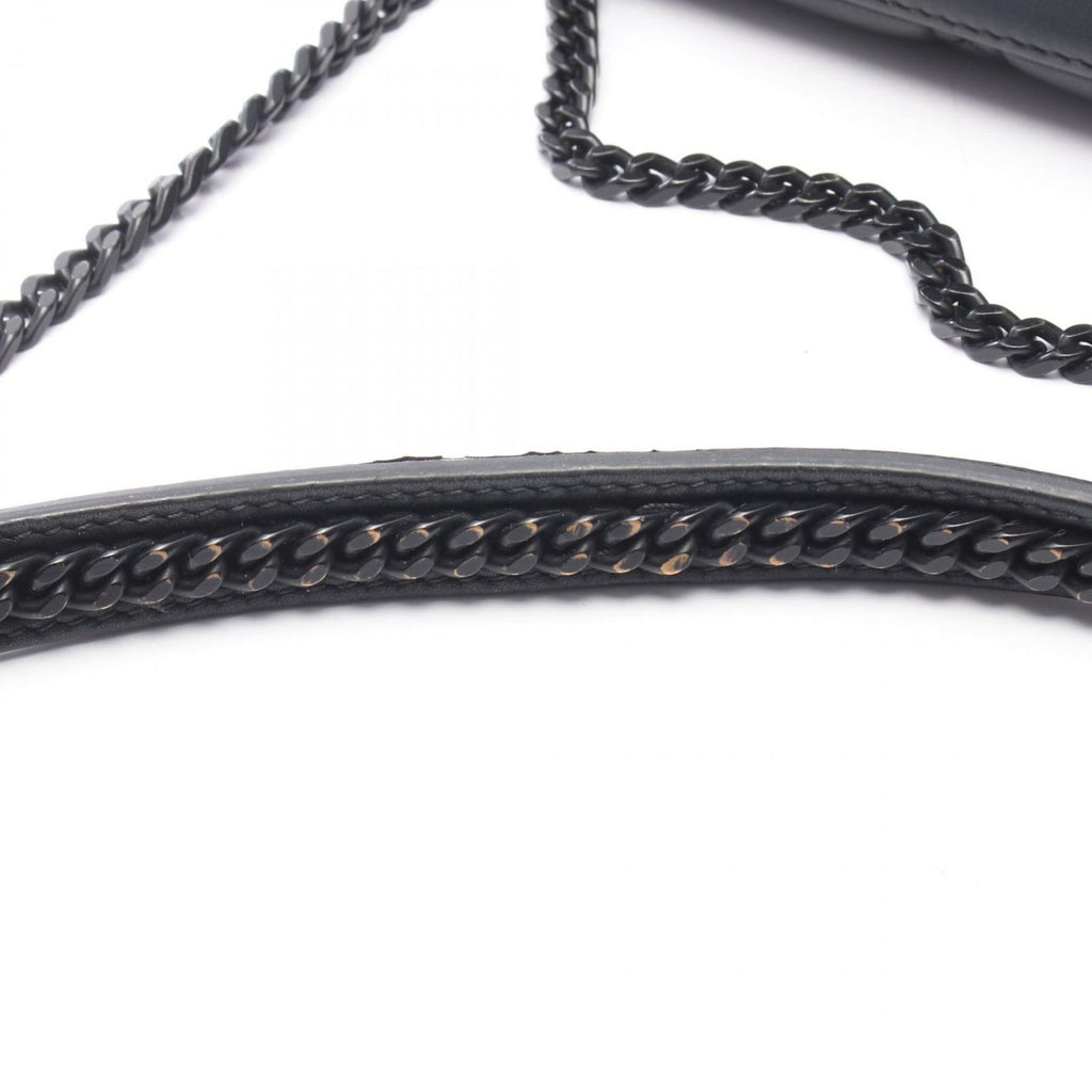 Dior Handbag Lady Mini 2-Way Black Leather Cannage Tote — view 9