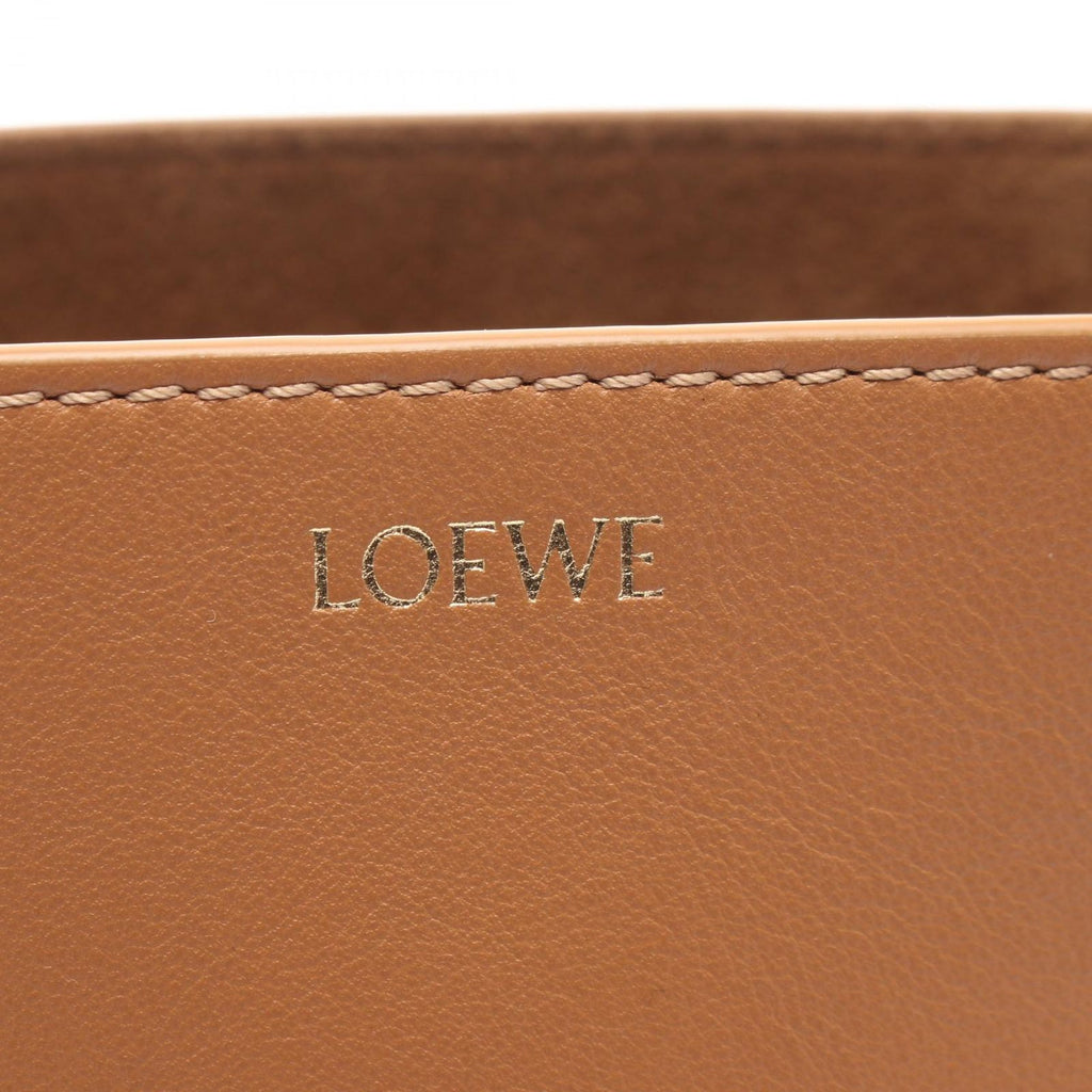 Loewe Handbag Puzzle Fold Mini Brown Leather Tote — view 4