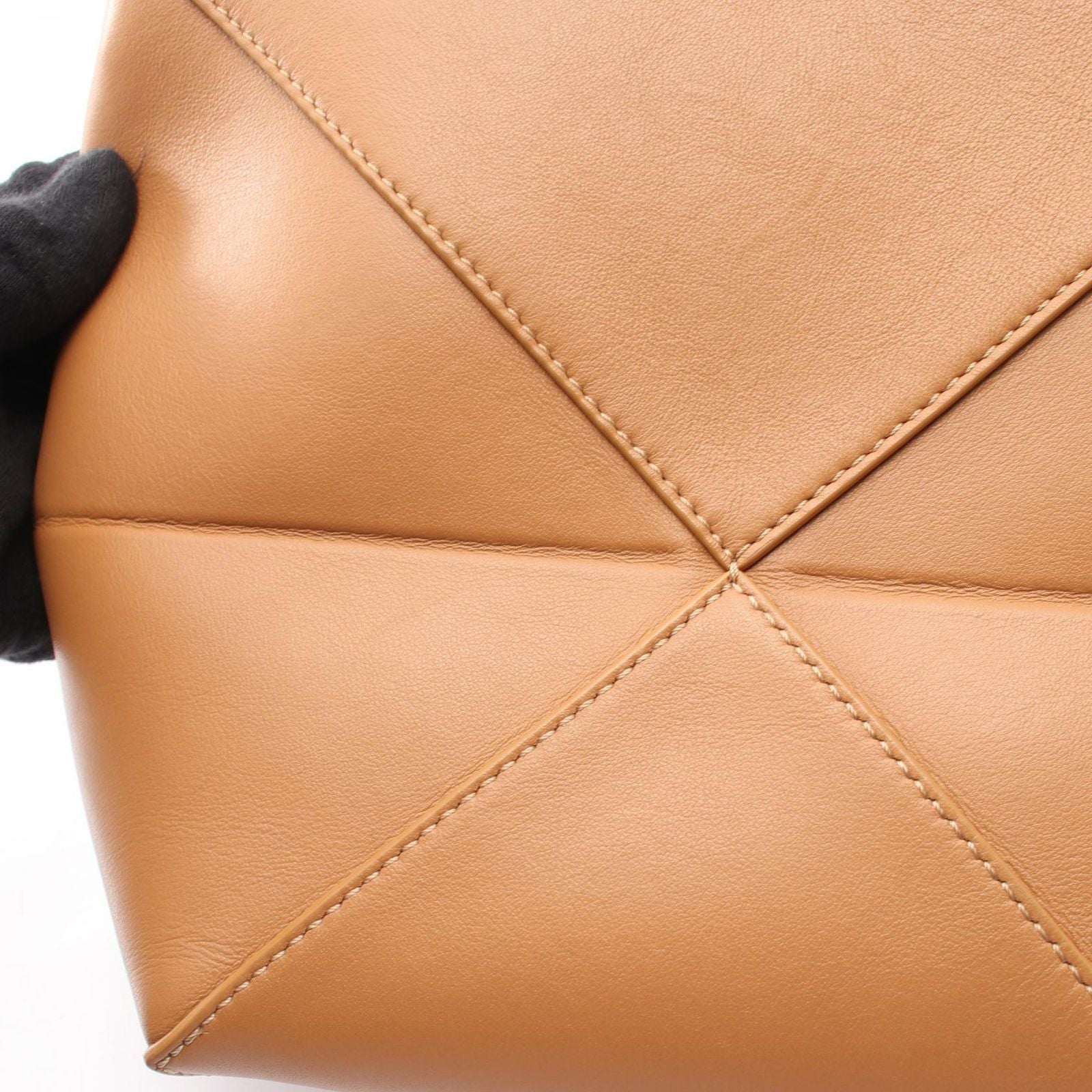 Loewe Handbag Puzzle Fold Mini Brown Leather Tote — view 7