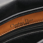 Dior Shoulder Bag Logo Black Brown Leather — view 4