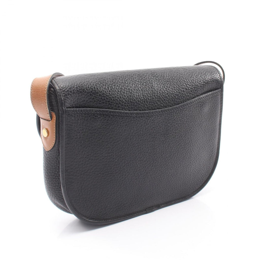 Dior Shoulder Bag Logo Black Brown Leather — view 2