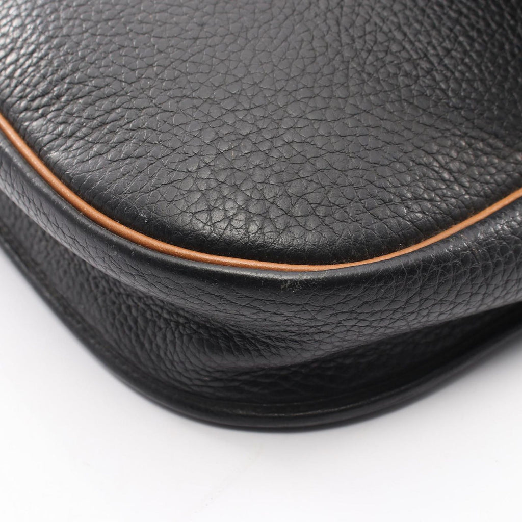 Dior Shoulder Bag Logo Black Brown Leather — view 9