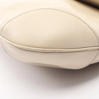 Celine Shoulder Bag Logo Ivory Leather Horsebit — view 9