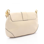 Celine Shoulder Bag Logo Ivory Leather Horsebit — view 2