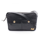 Celine Shoulder Bag Carriage Black Leather