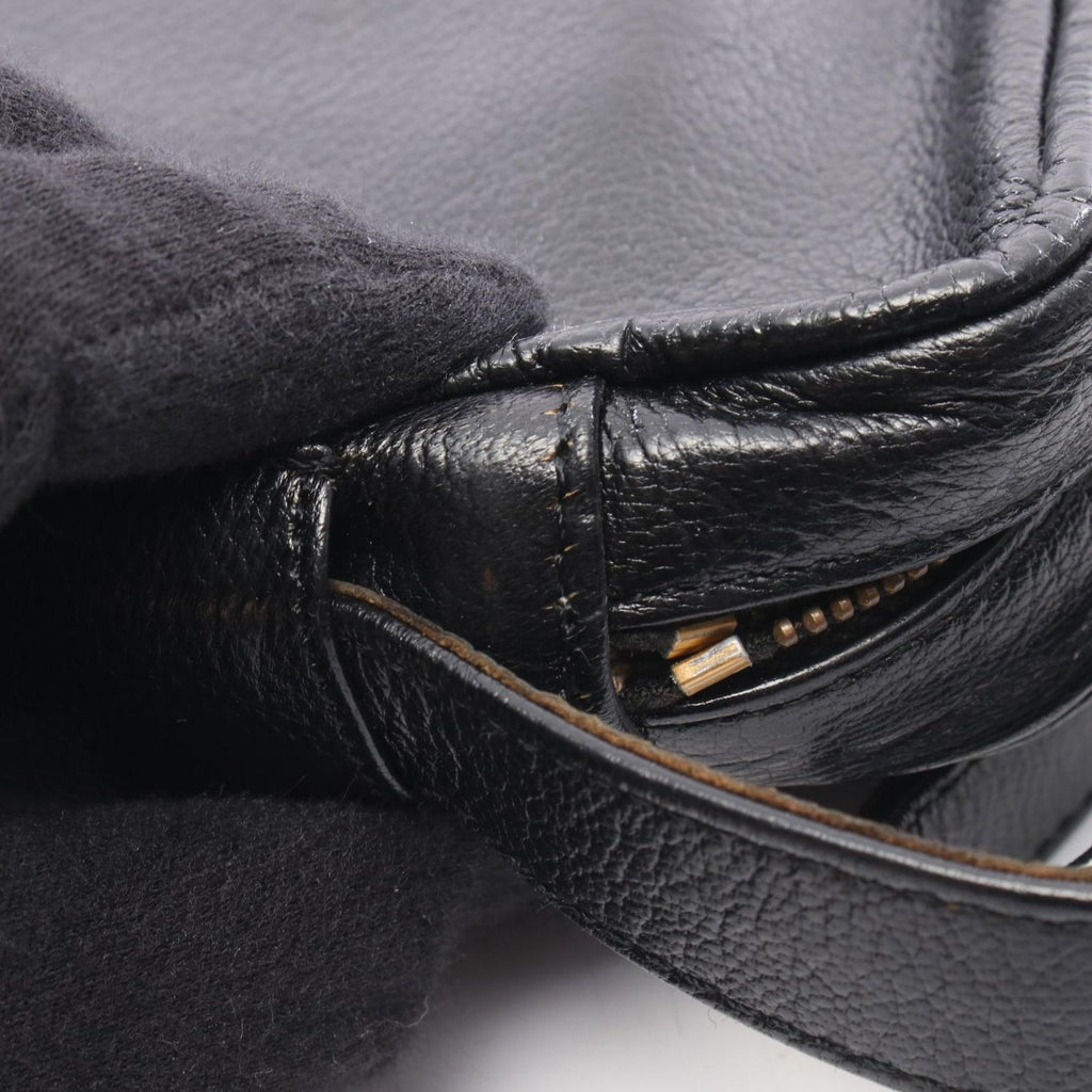 Celine Shoulder Bag Carriage Black Leather — view 9