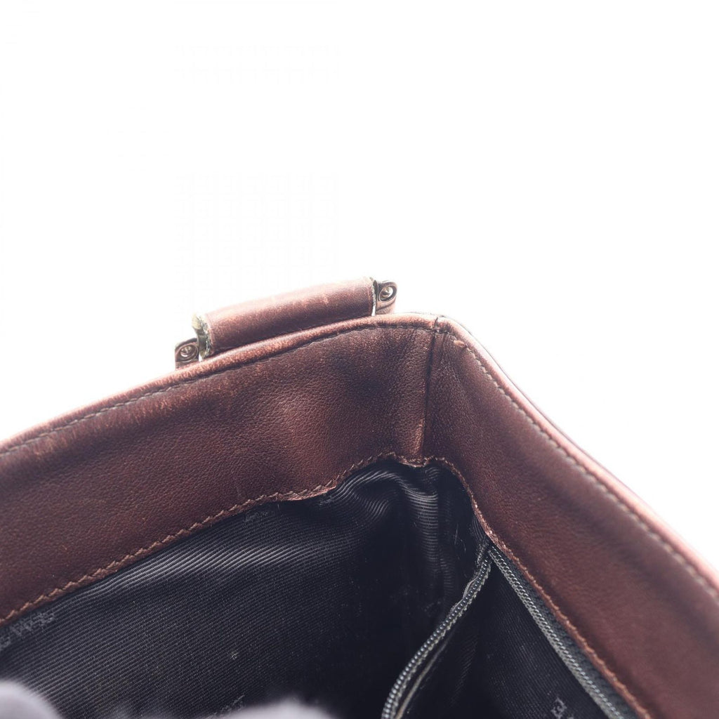 Loewe Shoulder Bag Anagram Dark Brown Leather — view 7