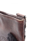 Loewe Shoulder Bag Anagram Dark Brown Leather — view 8