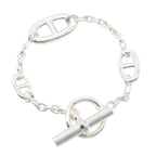 Hermes Bracelet Chaine D'ancre Farandole 14.5 cm 925 Sterling Silver