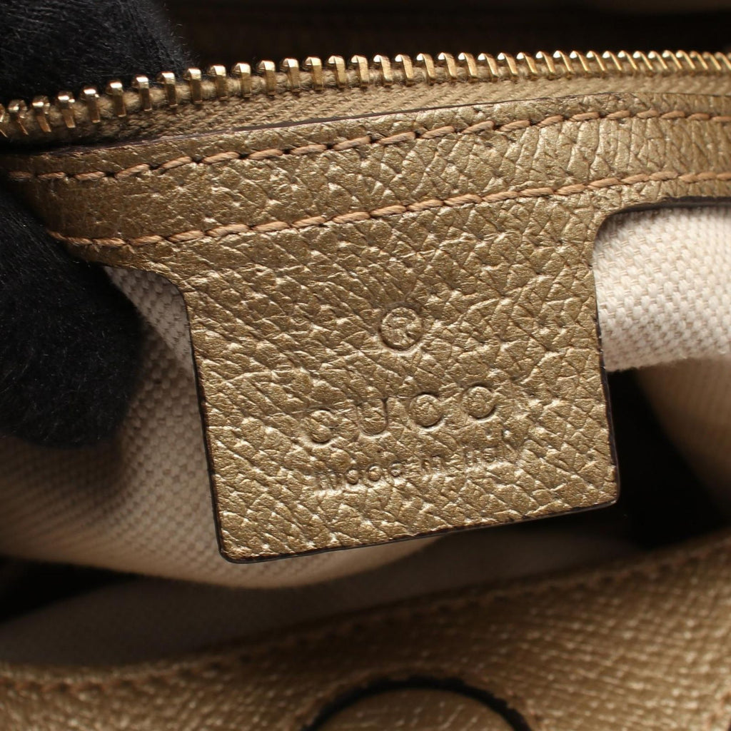 Gucci Handbag Bree GG Canvas 2-Way Beige Gold Shoulder — view 4