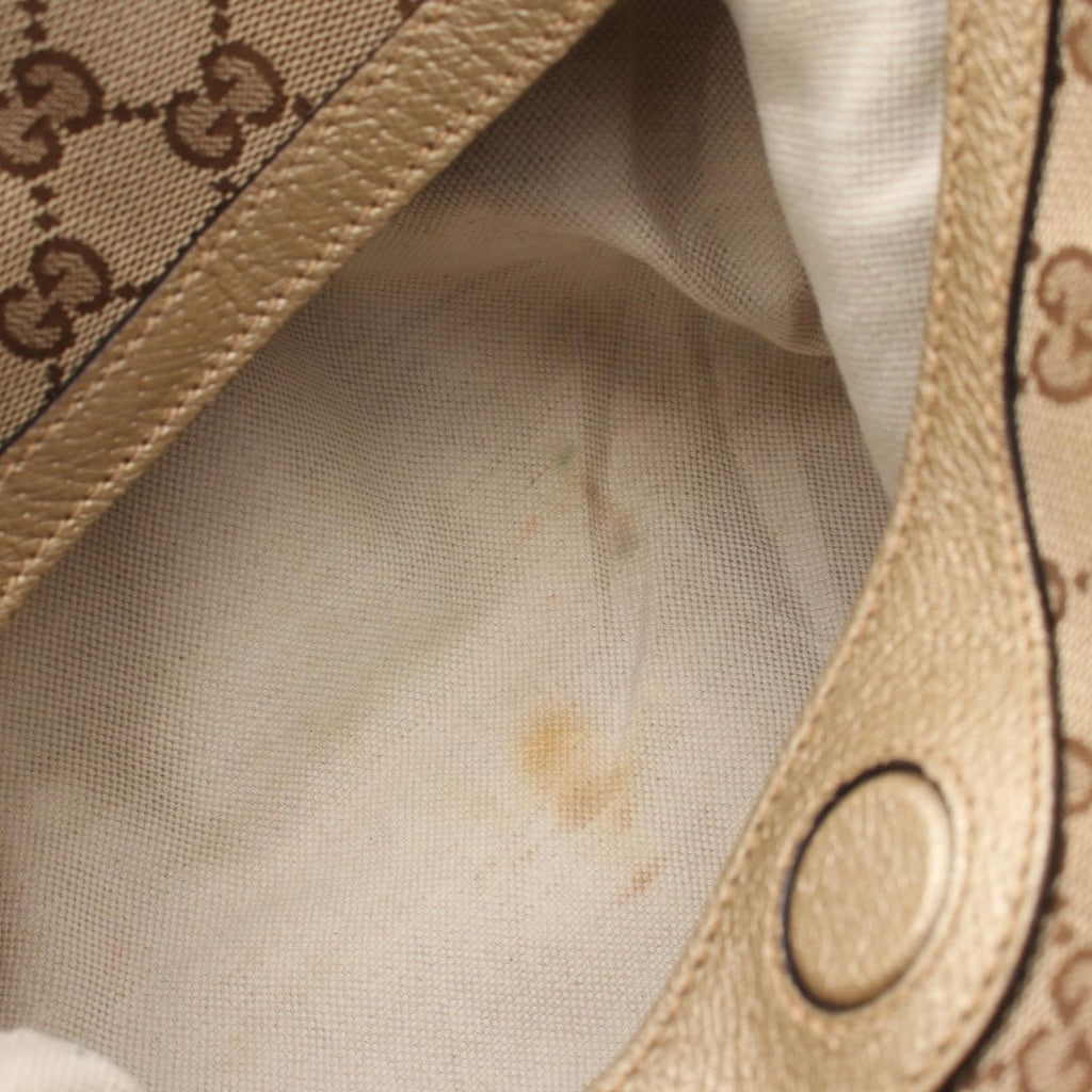 Gucci Handbag Bree GG Canvas 2-Way Beige Gold Shoulder — view 5