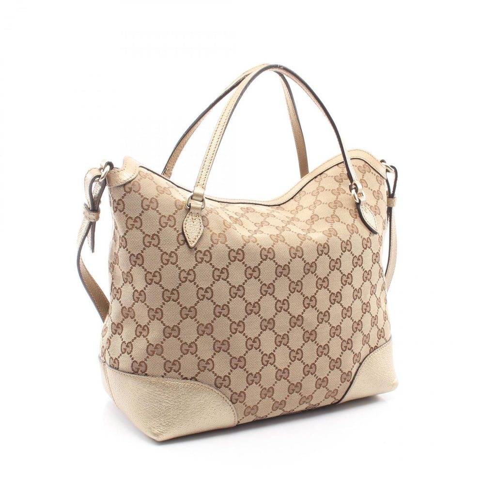 Gucci Handbag Bree GG Canvas 2-Way Beige Gold Shoulder — view 2