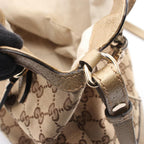 Gucci Handbag Bree GG Canvas 2-Way Beige Gold Shoulder — view 6