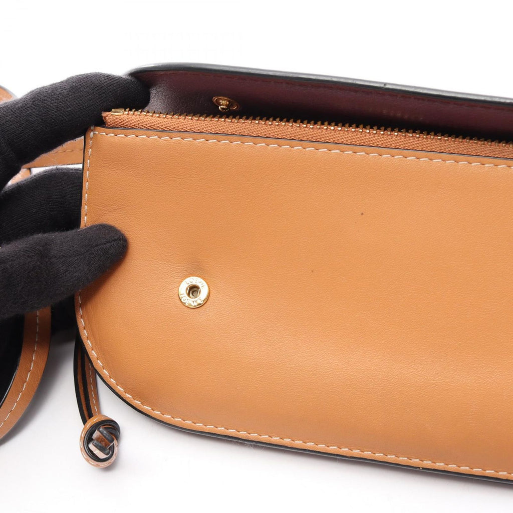 Loewe Shoulder Bag Gate Pochette Wallet Brown Leather — view 8