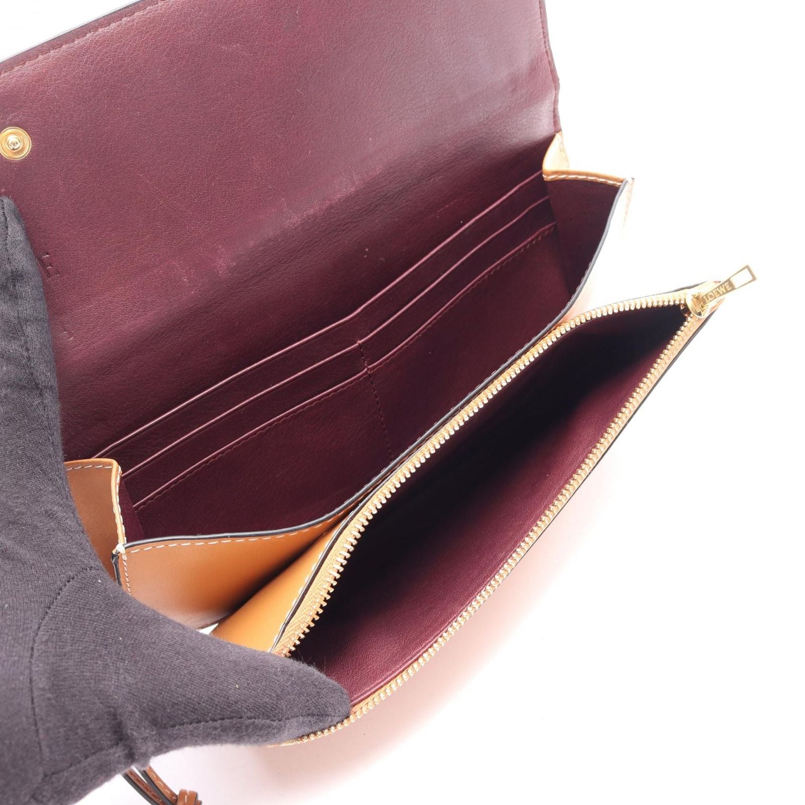 Loewe Shoulder Bag Gate Pochette Wallet Brown Leather — view 3