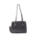 Fendi Shoulder Bag Selleria Black Leather