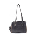 Fendi Shoulder Bag Selleria Black Leather