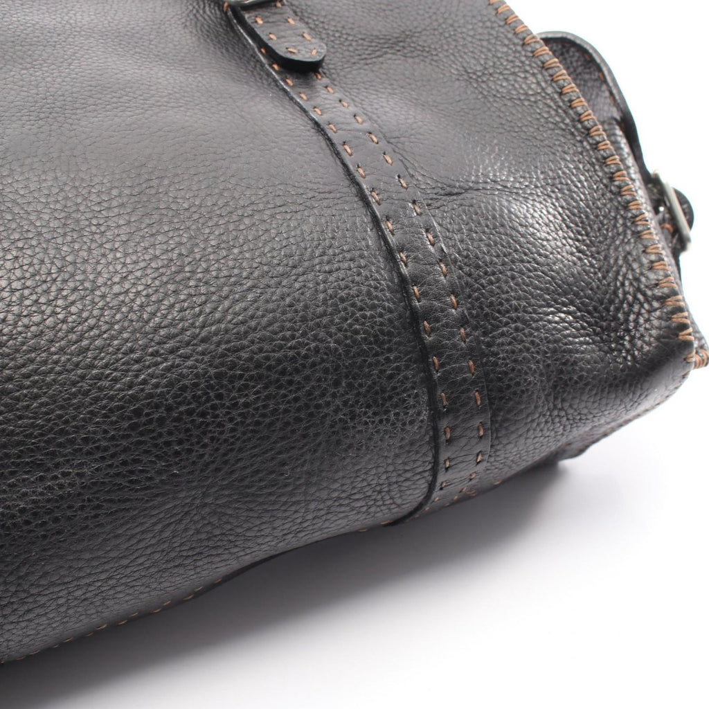 Fendi Shoulder Bag Selleria Black Leather — view 5