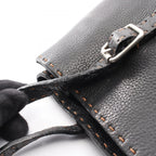 Fendi Shoulder Bag Selleria Black Leather — view 8